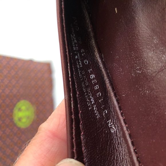 Tory Burch Pacey driver plum wine cap toe flat - Picture 11 of 11